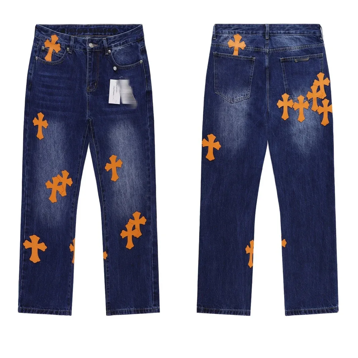 Chrome Hearts Chrome Hearts Cross CH Blue Denim Jeans Blue