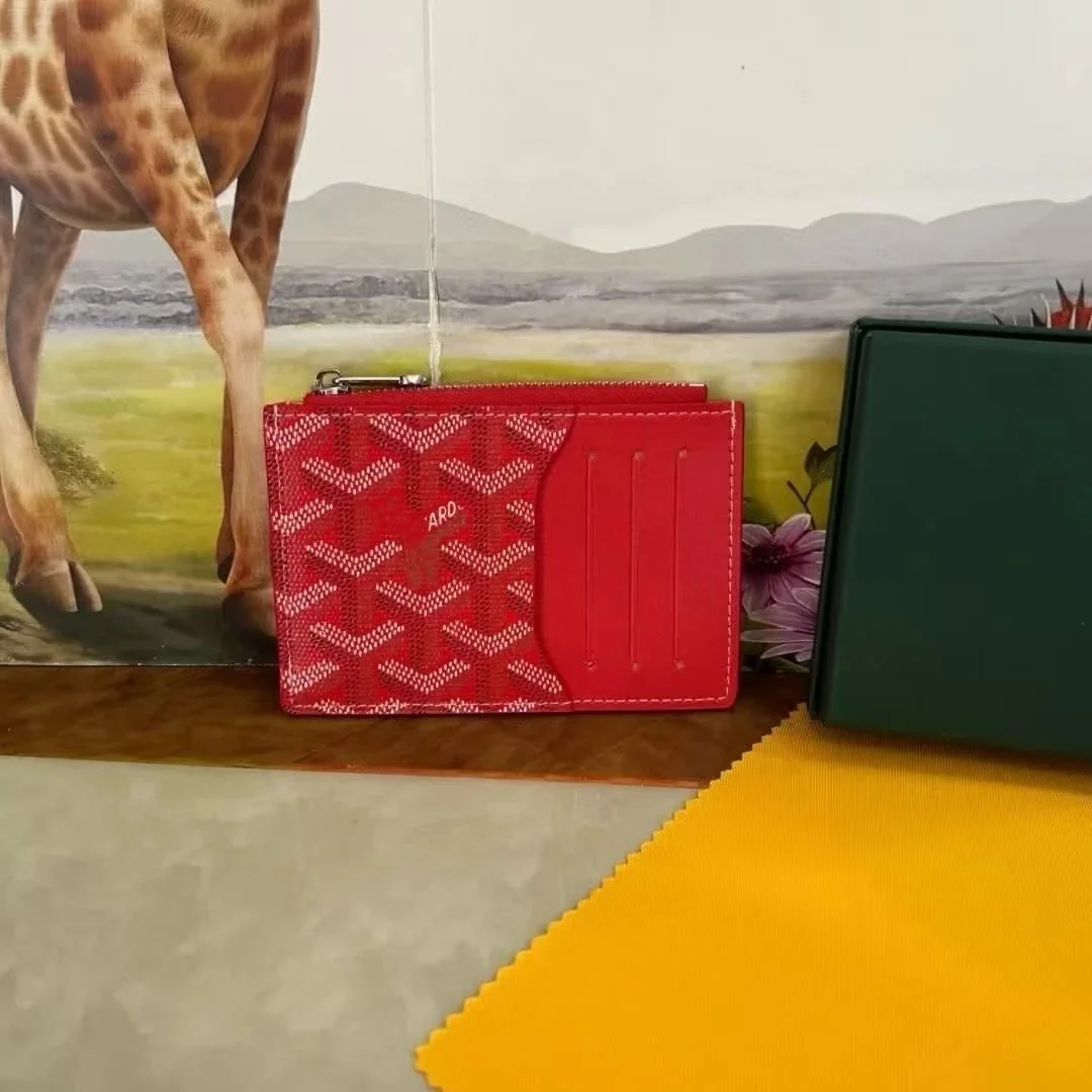 Goyard Goyard Monogram Red Card Holder Red - 1