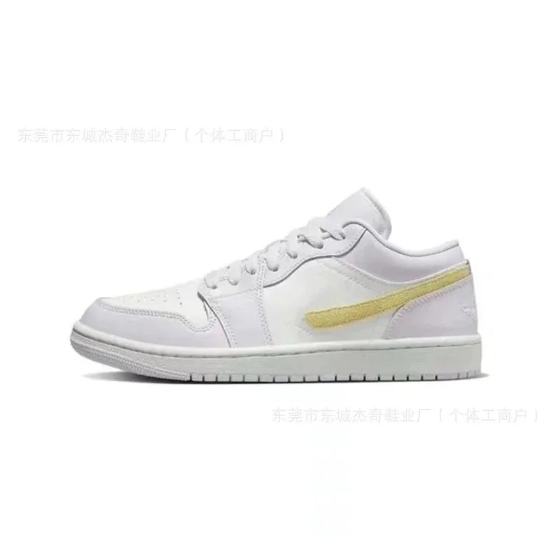 Nike Nike Air Jordan 1 Low 'White Yellow' Sneakers White - 1