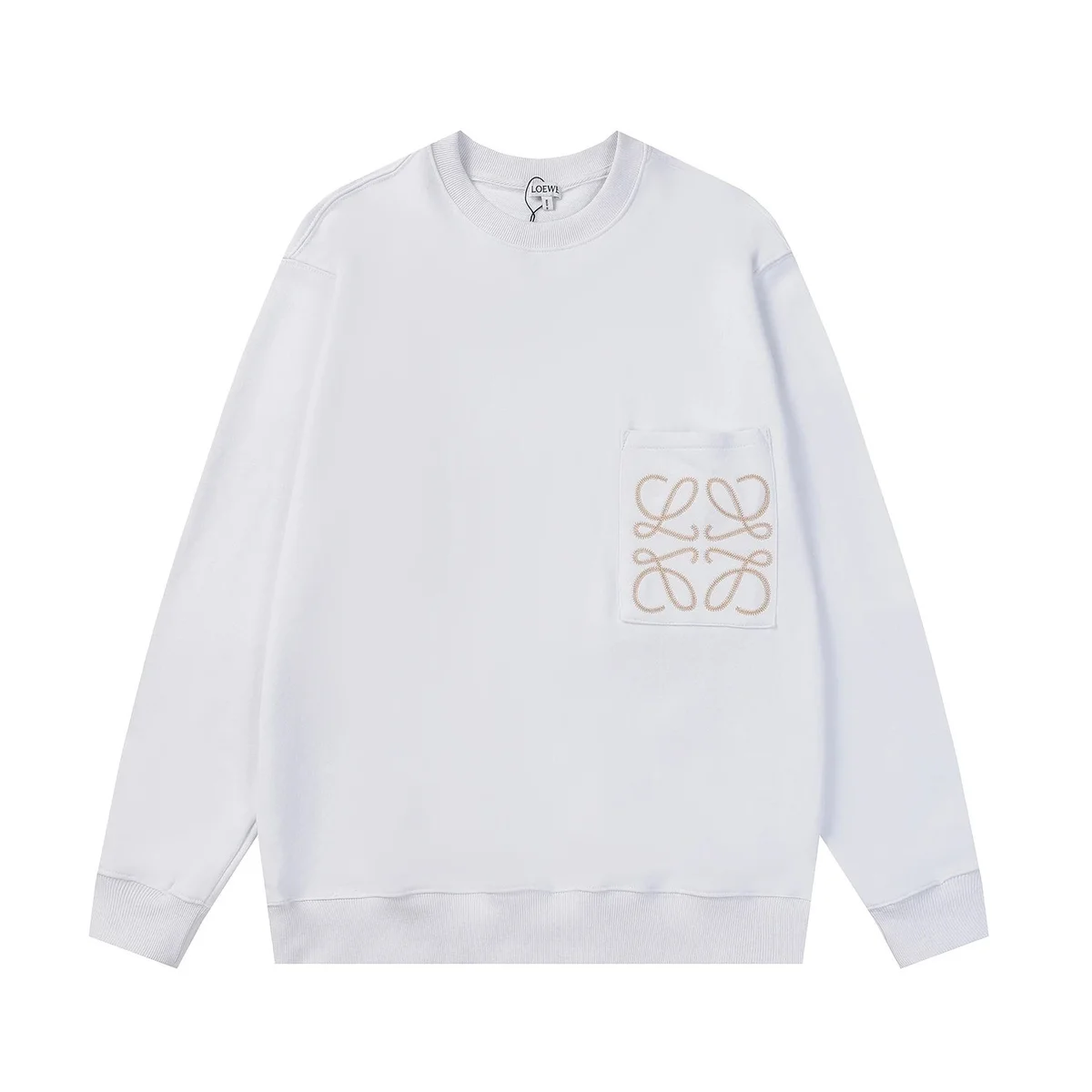 Loewe Loewe Anagram White/Beige Sweatshirt White