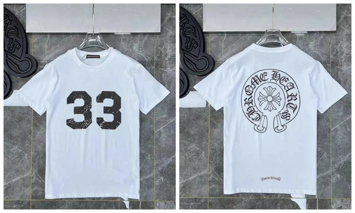 Chrome Hearts Chrome Hearts CH Cross 33 Logo White T-Shirt White