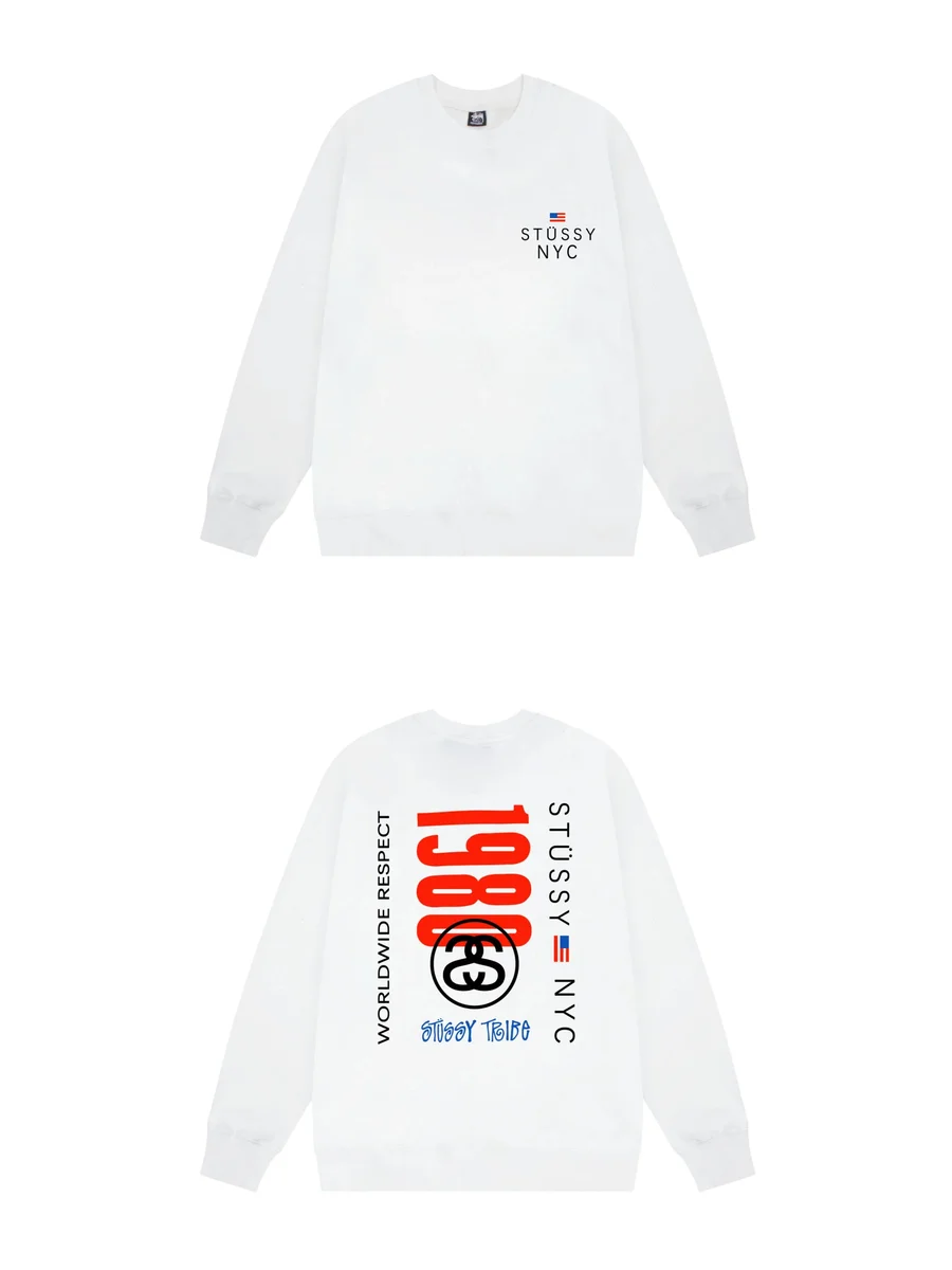 Stussy Stussy Stüssy NYC White Crewneck Sweatshirt White - 1