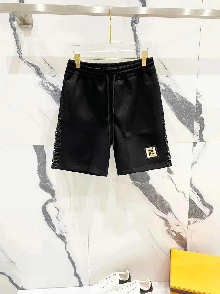 Fendi Fendi FF Monogram Drawstring Black Shorts Black
