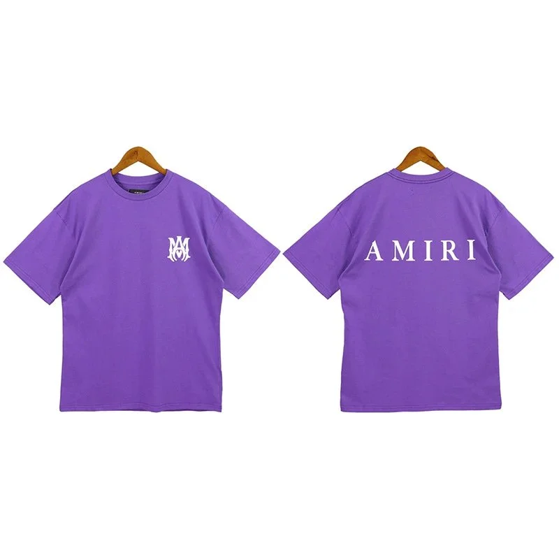 Amiri Amiri Purple 'AMIRI' Logo T-Shirt Purple - 1