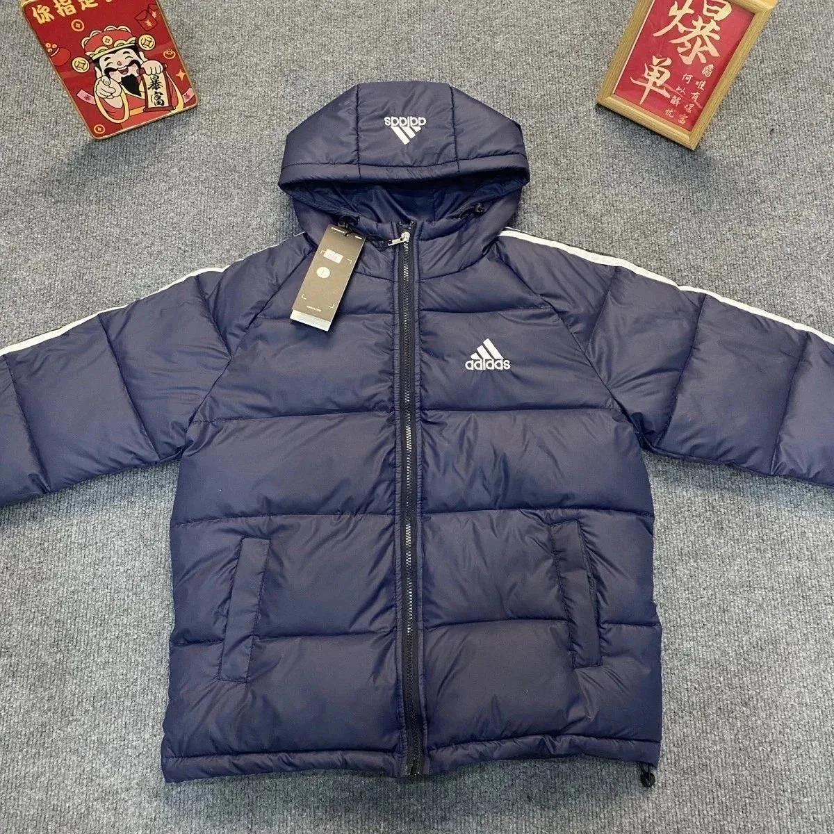 Adidas Adidas Classic Football High Version Navy Parka Navy - 1