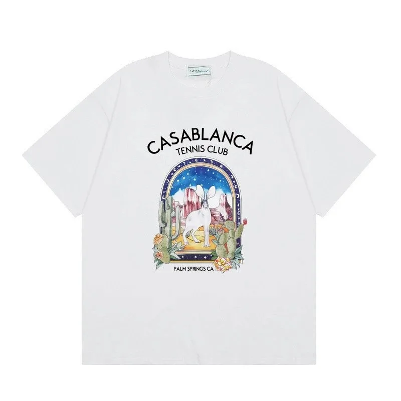 Casablanca Casablanca Tennis Club White Graphic T-Shirt White - 1