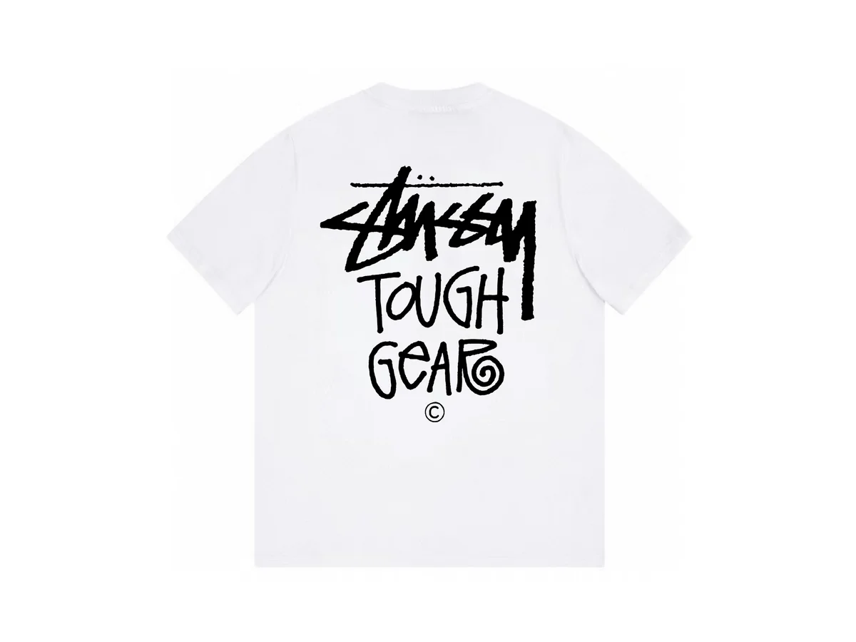 Stussy Stussy Stüssy Tough Gear White T-Shirt White - 1
