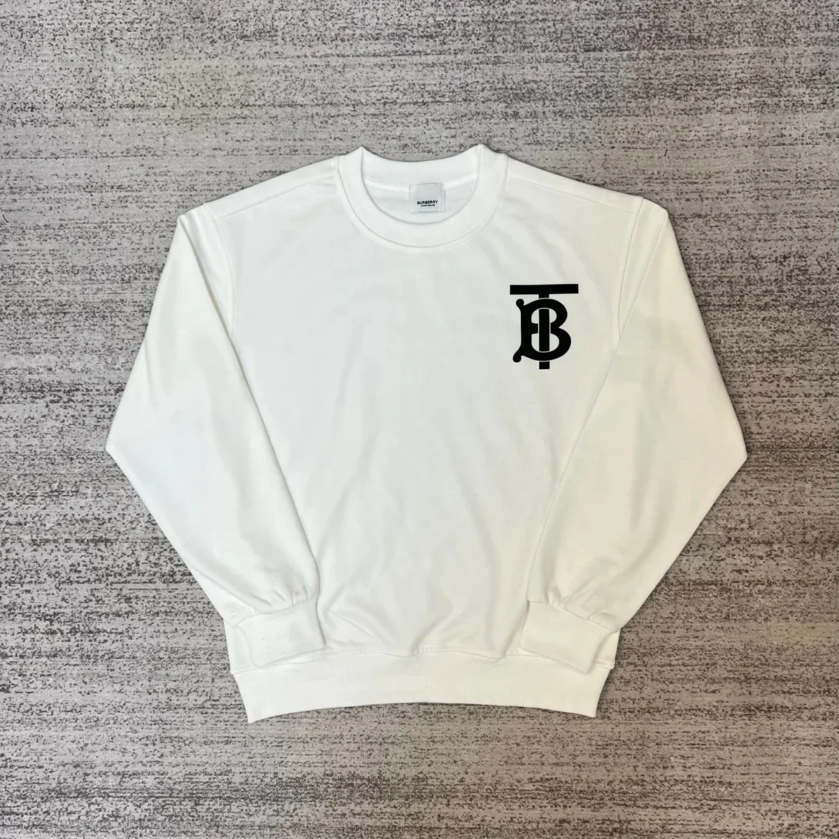 Burberry Burberry TB Monogram Classic Sweatshirt Cream Cream