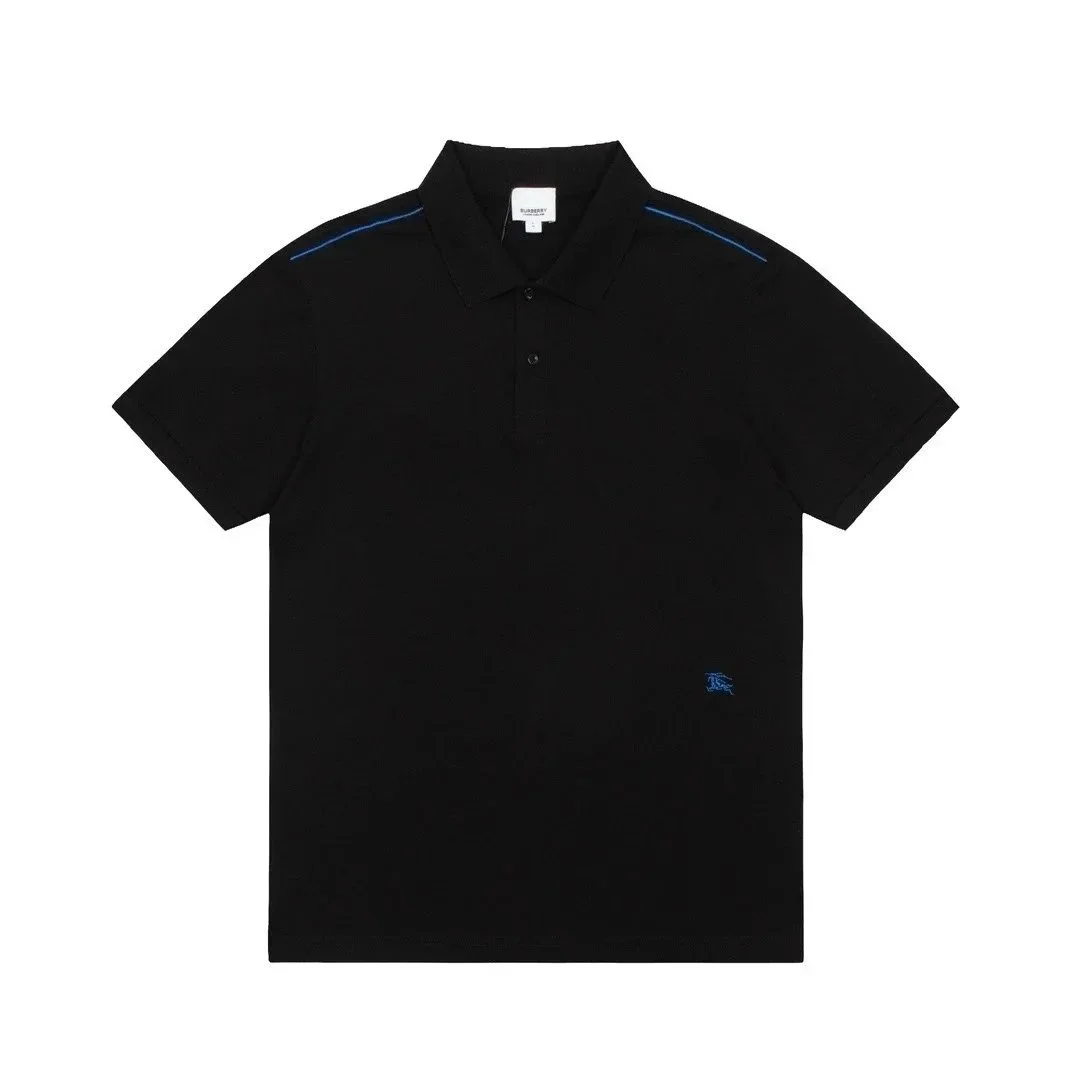 Burberry Burberry Tennis Club Black/Blue Polo Shirt Black