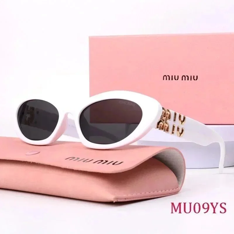 Miu Miu Miu Miu MU09YS White Cat-Eye Sunglasses White - 1