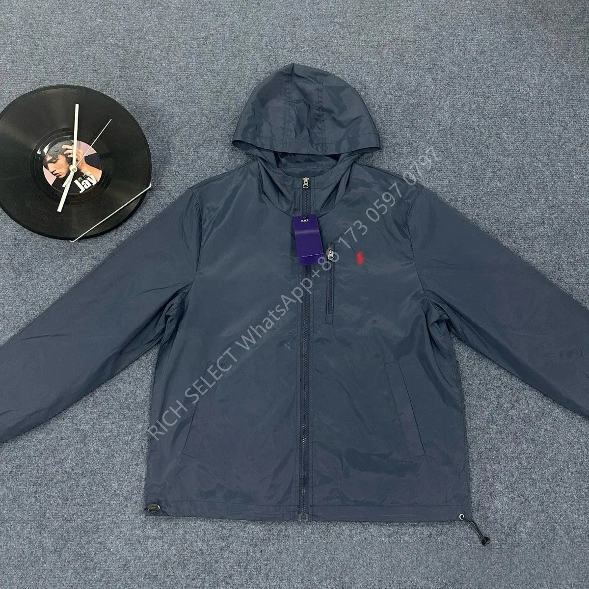 Polo Ralph Lauren Polo Ralph Lauren Navy Hooded Windbreaker Jacket Navy - 1