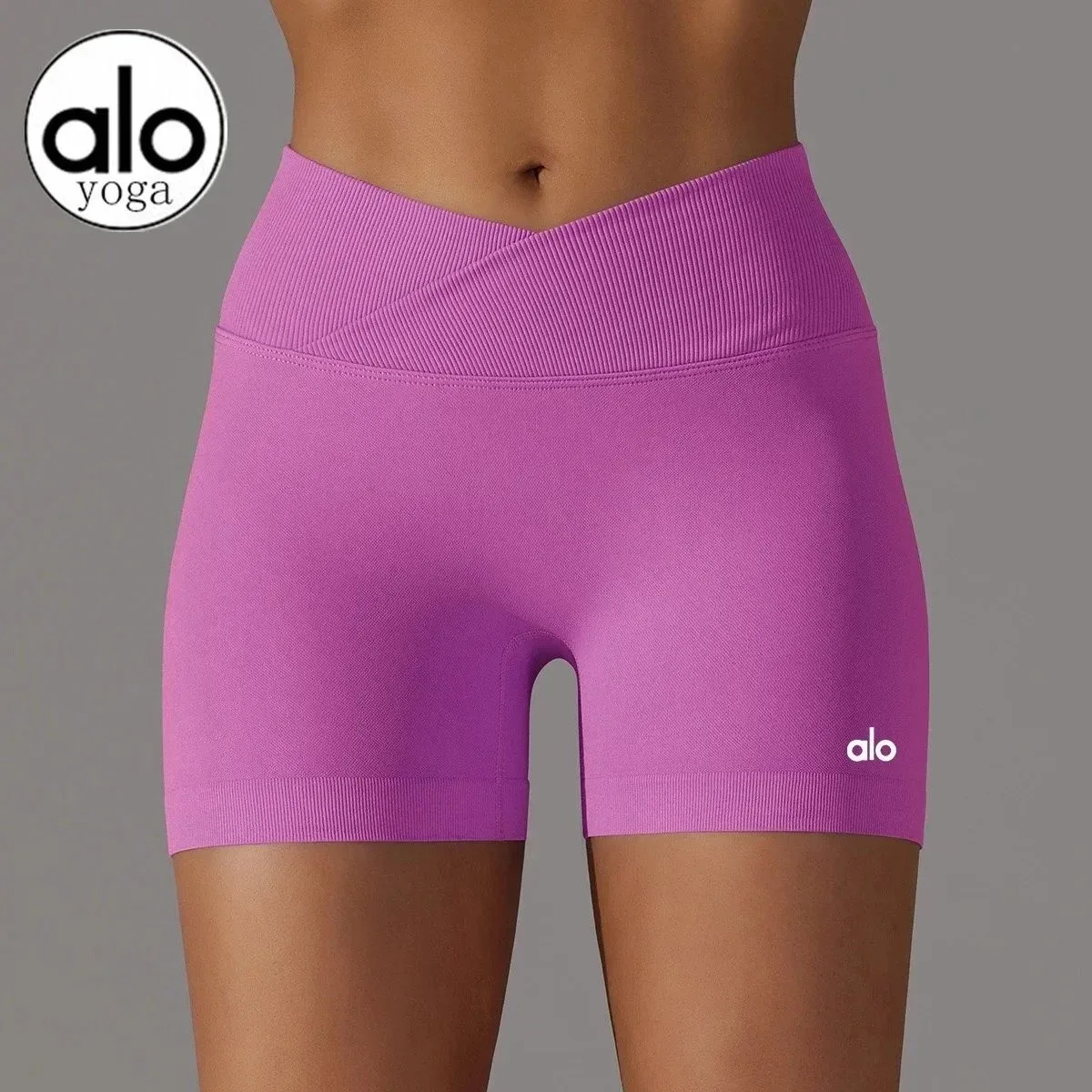 Alo Yoga Alo Yoga Seamless Shorts Pink Pink - 1
