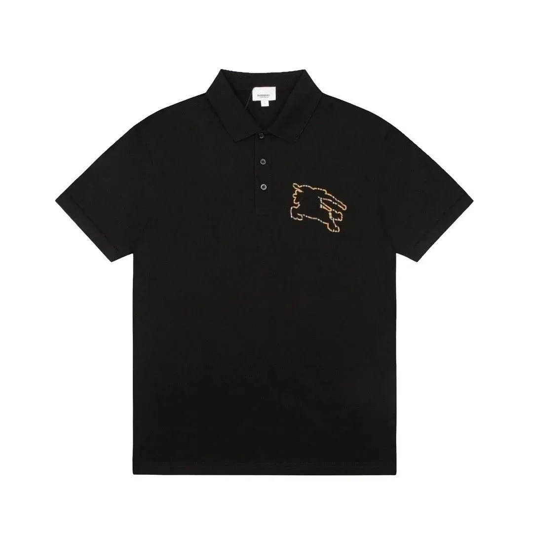 Burberry Burberry Bear Logo Polo Shirt Black Black