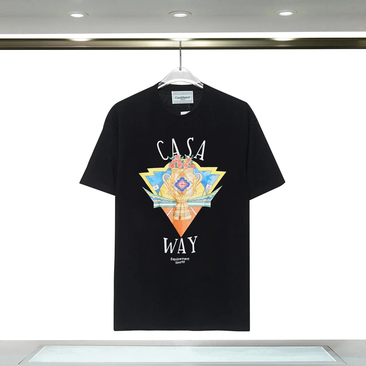 Casablanca Casablanca Casa Way Trophy Print T-Shirt Black Black - 1
