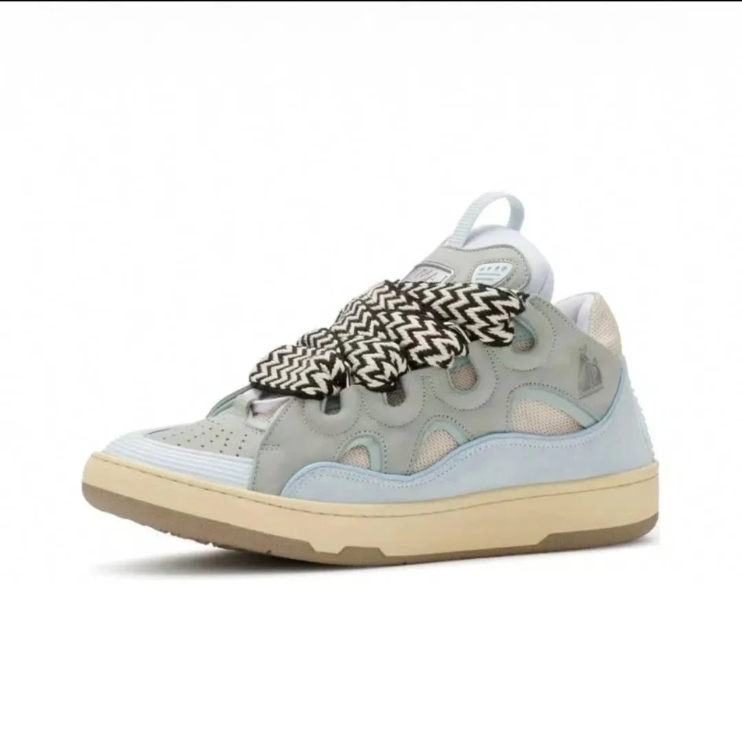 Maison Mihara Yasuhiro Maison Mihara Yasuhiro OG Style 36 Pastel Blue/Black Chevron Sneakers Blue