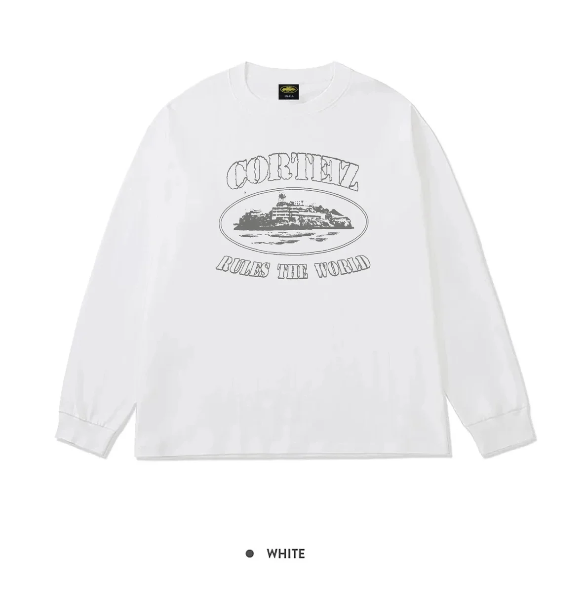 Corteiz Corteiz Rules the World White Long Sleeve T-Shirt White - 1