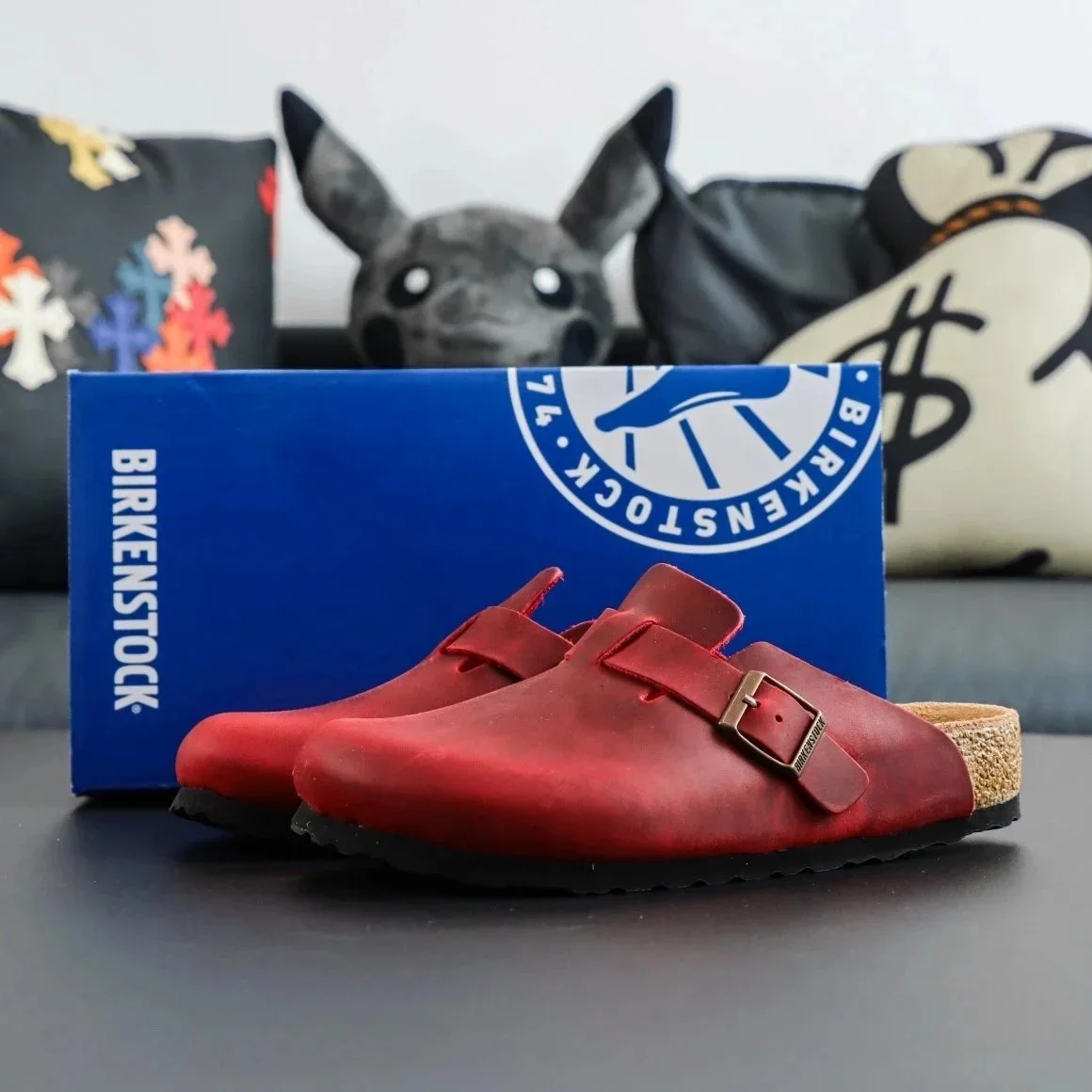 Birkenstock Boston Oil Leather Red Loafers — Oopbuy Spreadsheet find