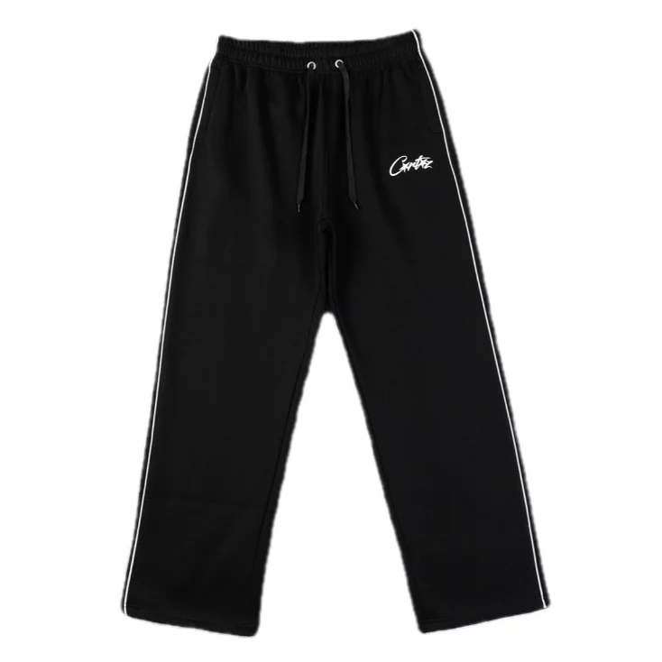 Other Black with White Stripe Pants Casual Bottoms Black - 1