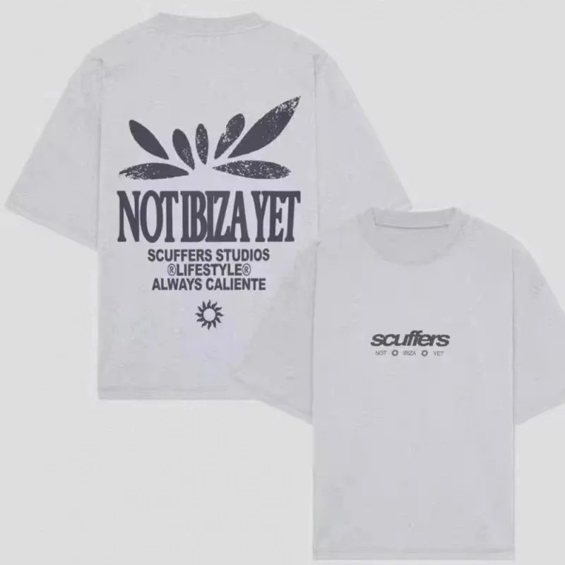 Scuffers Studios Scuffers Studios NOT IBIZA YET T-Shirt Light Grey Grey - 1