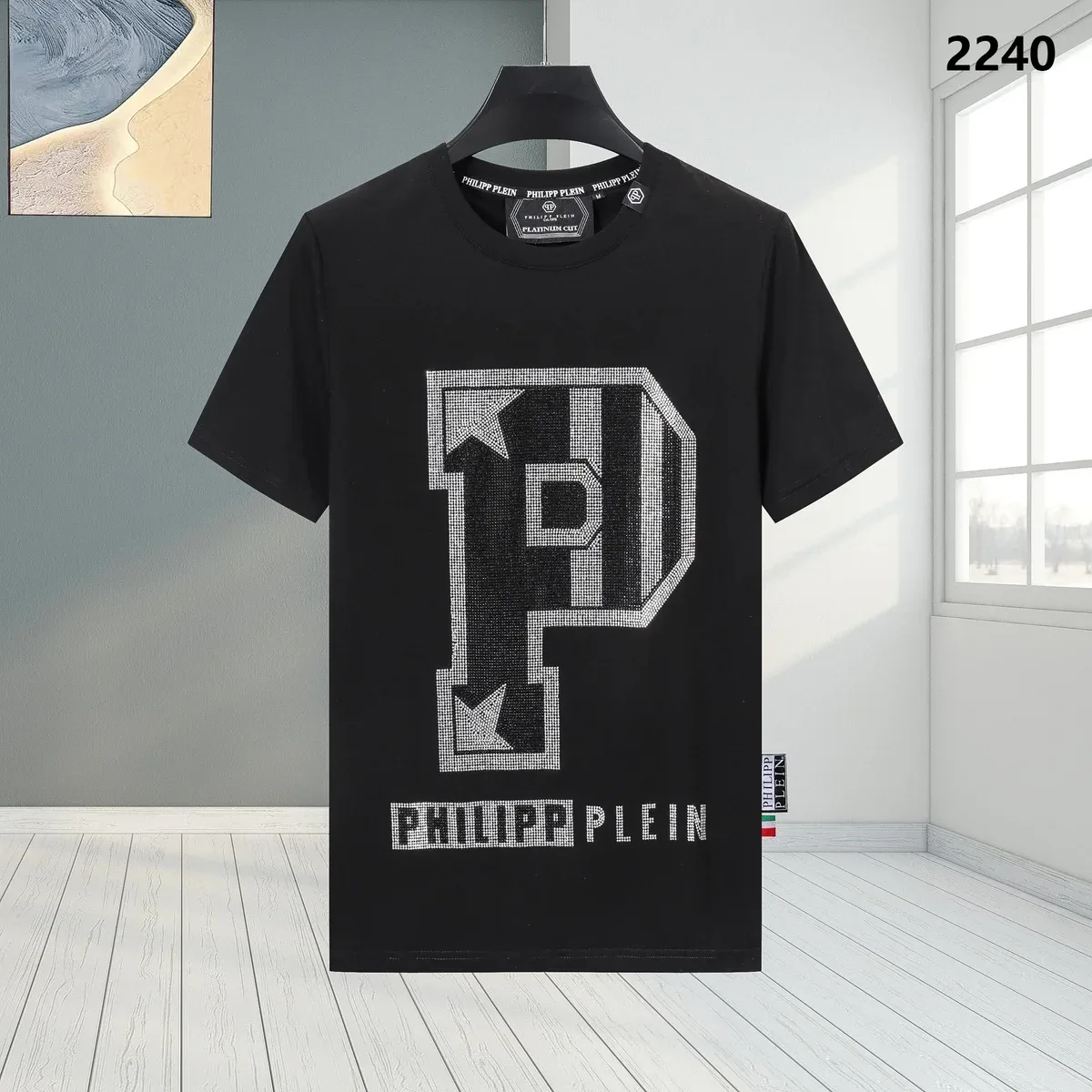 Philipp Plein Philipp Plein 'P' Logo Black T-Shirt Black - 1