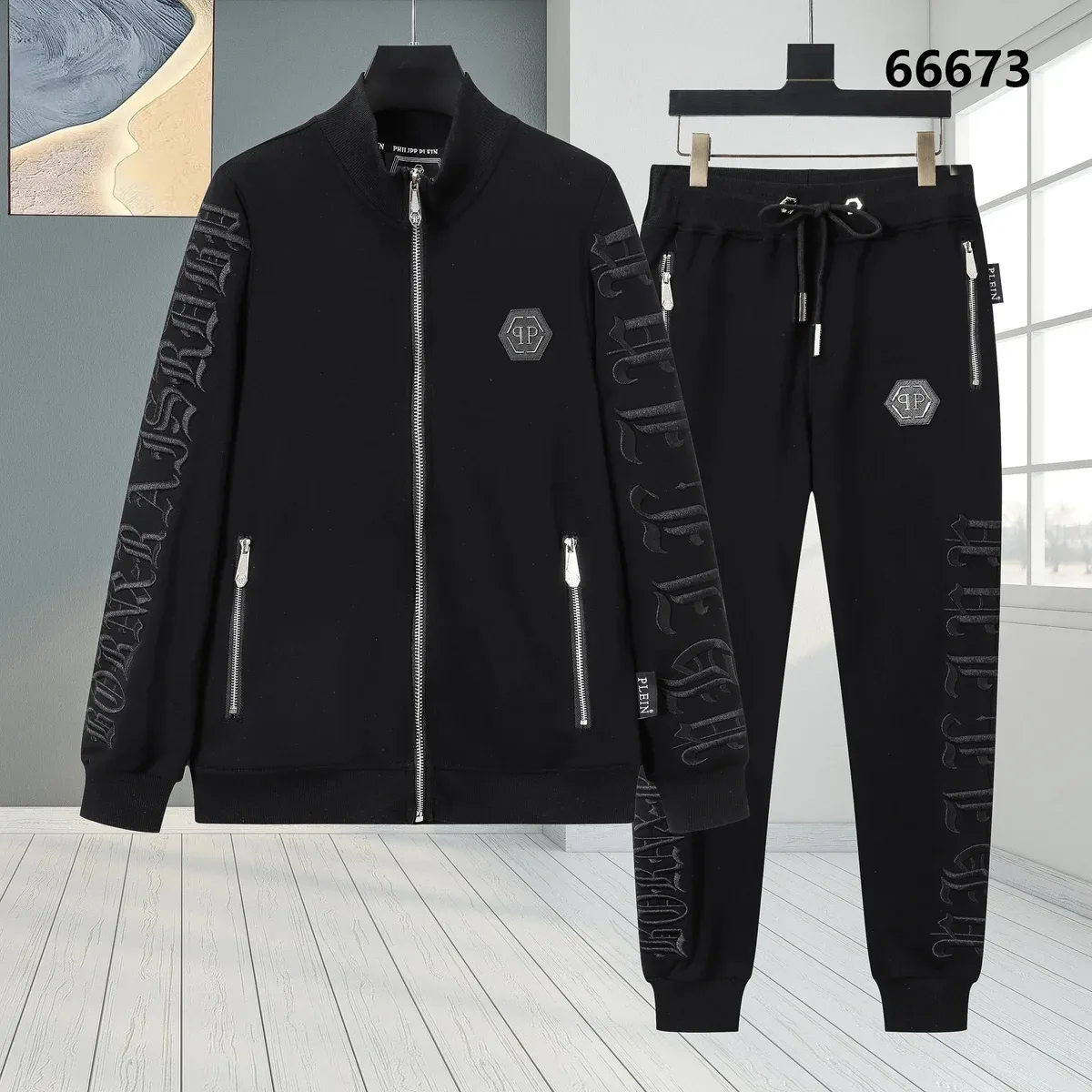 Philipp Plein Philipp Plein Plein Black Tracksuit Set Black
