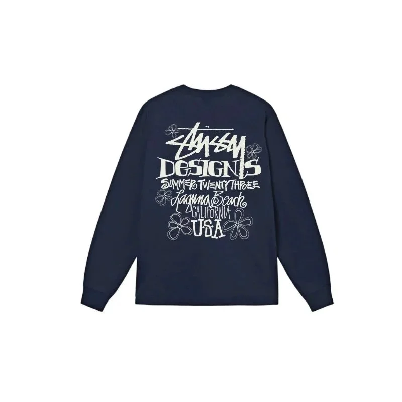 Stussy Stussy Summer Twenty Three Long Sleeve T-Shirt Navy Navy - 1