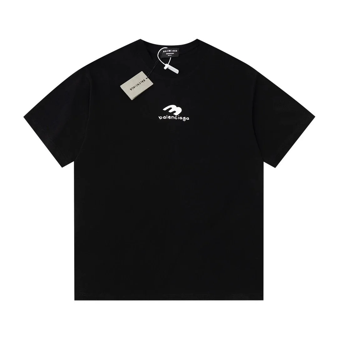 Balenciaga Balenciaga Black Logo T-Shirt Black - 1