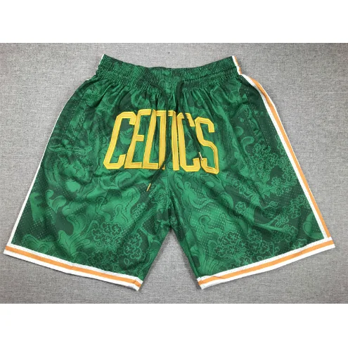 Other Green Celtics Dragon Pattern Shorts Green - 1