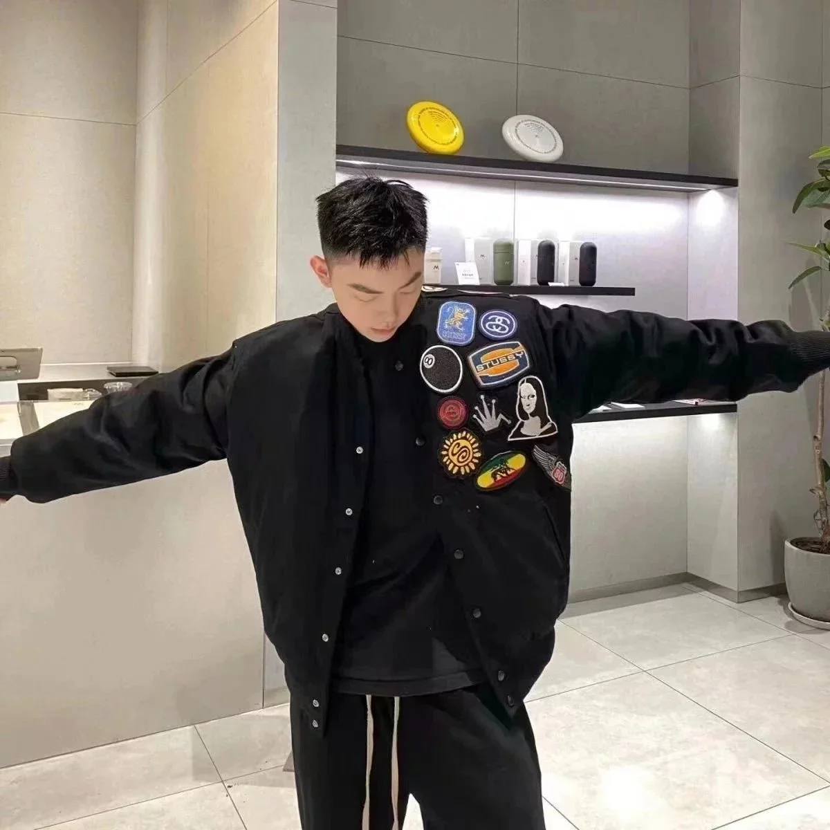Stussy Stussy Stüssy Patch Bomber Jacket Black Black