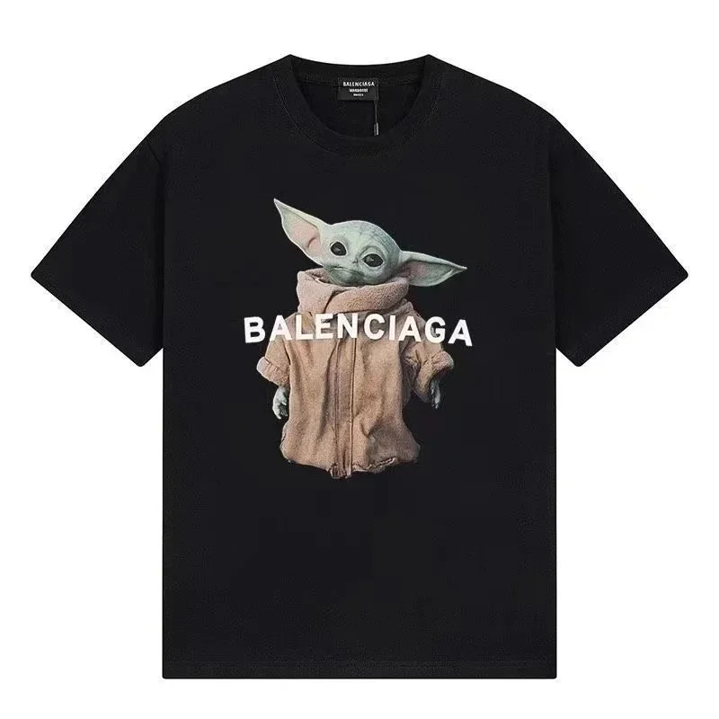 Balenciaga Balenciaga Baby Yoda Graphic Black T-Shirt Black