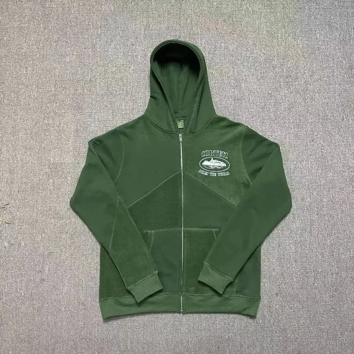 Other Green 'Cortez' Zip-Up Hoodie Green - 1