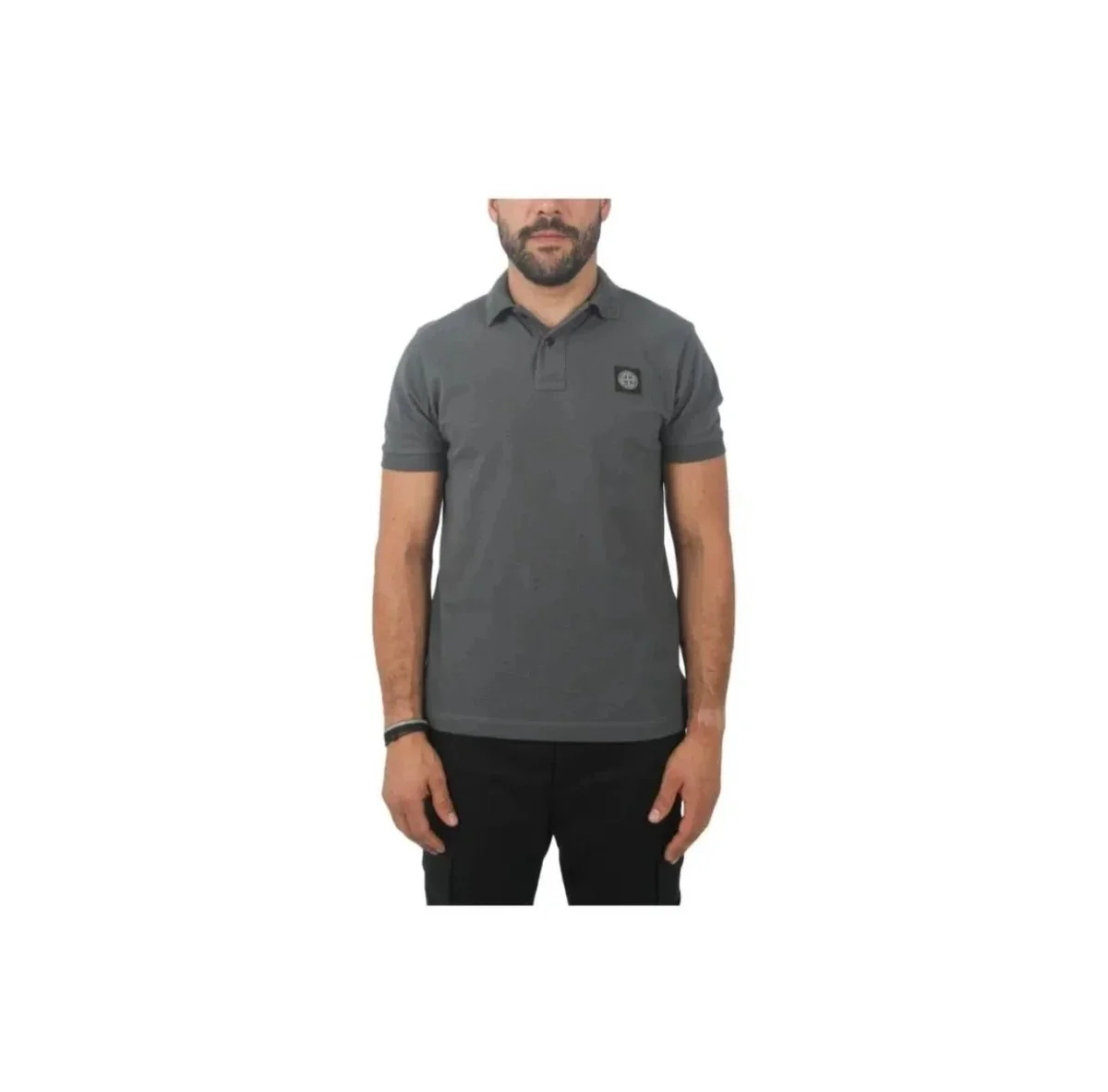 Stone Island Stone Island 30 Grey Polo Shirt Grey