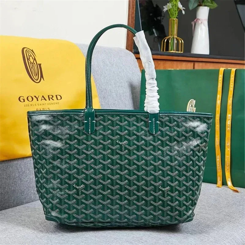 Goyard Goyard YARD Green Monogram Tote Bag Green - 1