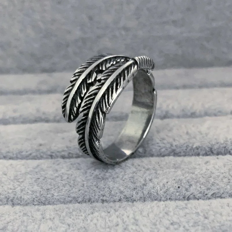 Other Feather Design Ring J款式 Jewelry Silver - 1