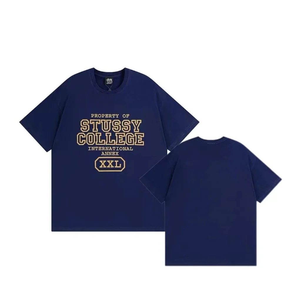 Stussy Stussy Property of Stussy College International Annex XXL Navy T-Shirt Navy - 1