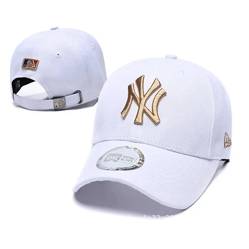 New Era New Era NY Yankees White Gold Logo Cap White - 1