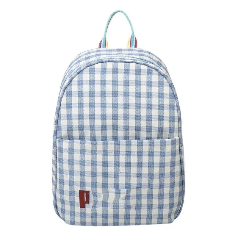 Other Blue & White Gingham Canvas Backpack Blue - 1