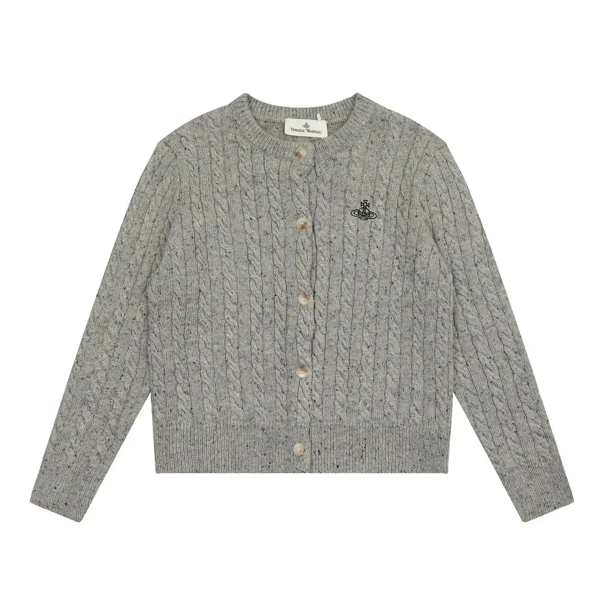 Vivienne Westwood Vivienne Westwood Cable Knit Cardigan Grey Grey - 1