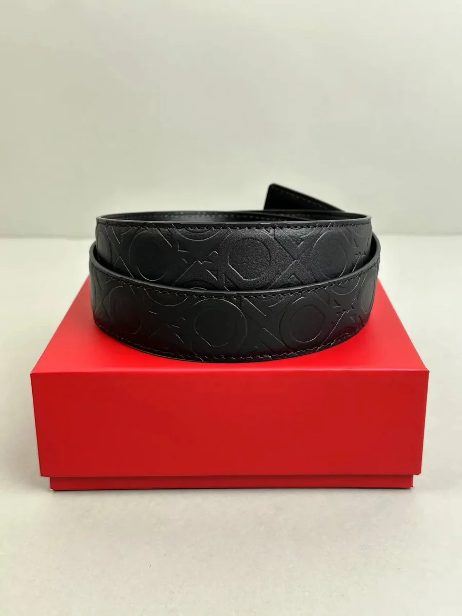 Salvatore Ferragamo Salvatore Ferragamo Gancini Black Leather Belt Black