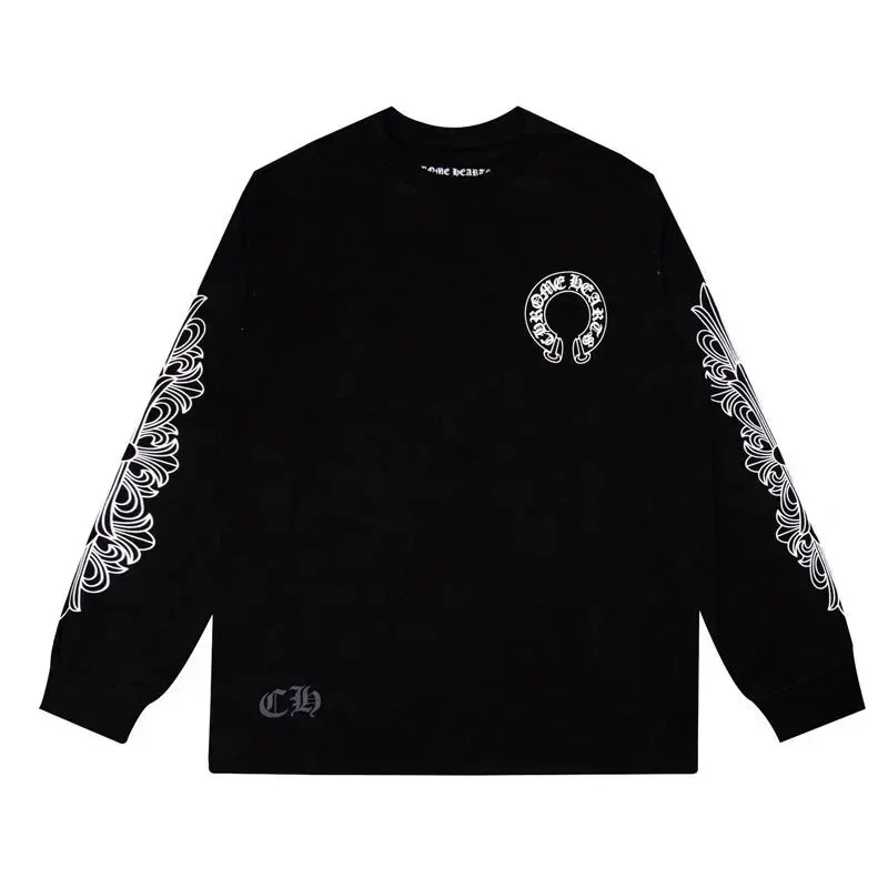 Chrome Hearts Chrome Hearts Floral Cross Black/White Sweatshirt Black