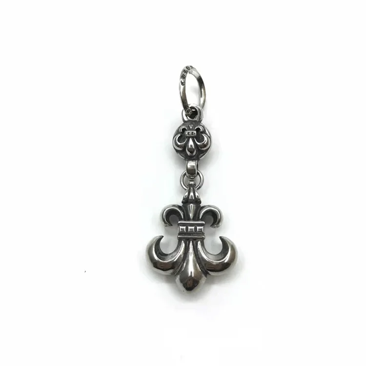 Chrome Hearts Chrome Hearts Fleur de Lis Anchor Pendant Necklace Silver - 1