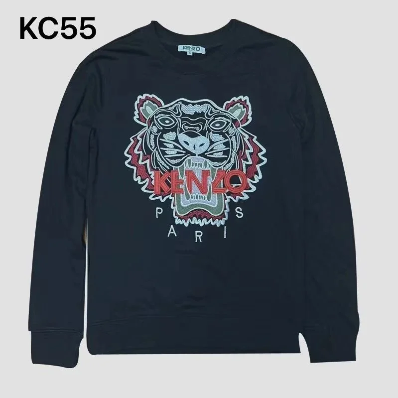 Kenzo Kenzo KC55 Tiger Print Crewneck Sweatshirt Navy - 1