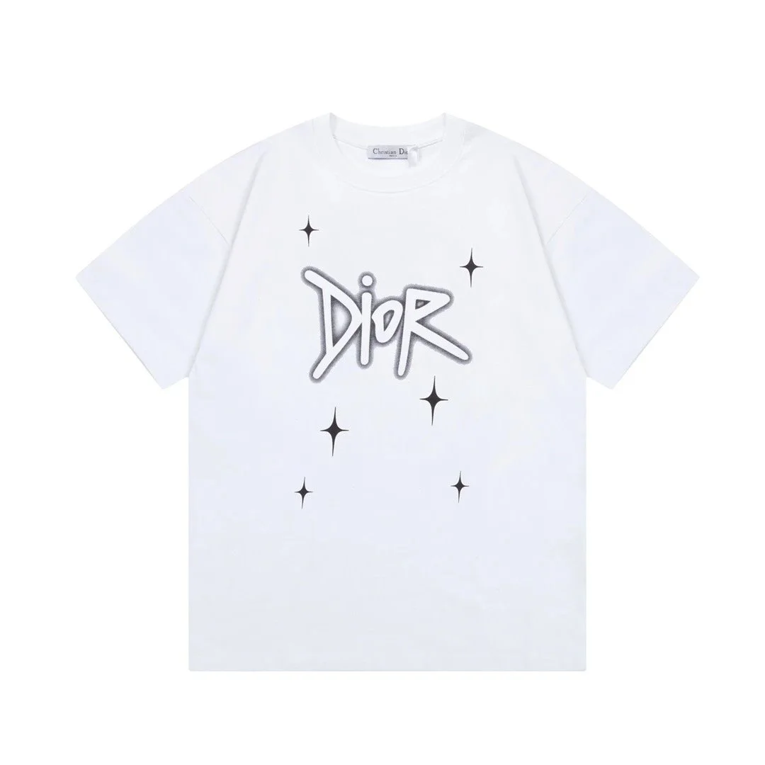 Dior Dior White Dior Graffiti T-Shirt White - 1