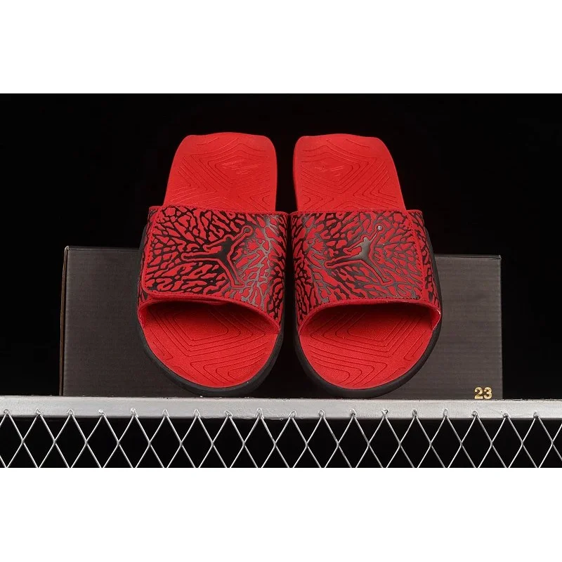 Nike Nike Air Jordan Jumpman Red Black Slide Sandals Red - 1