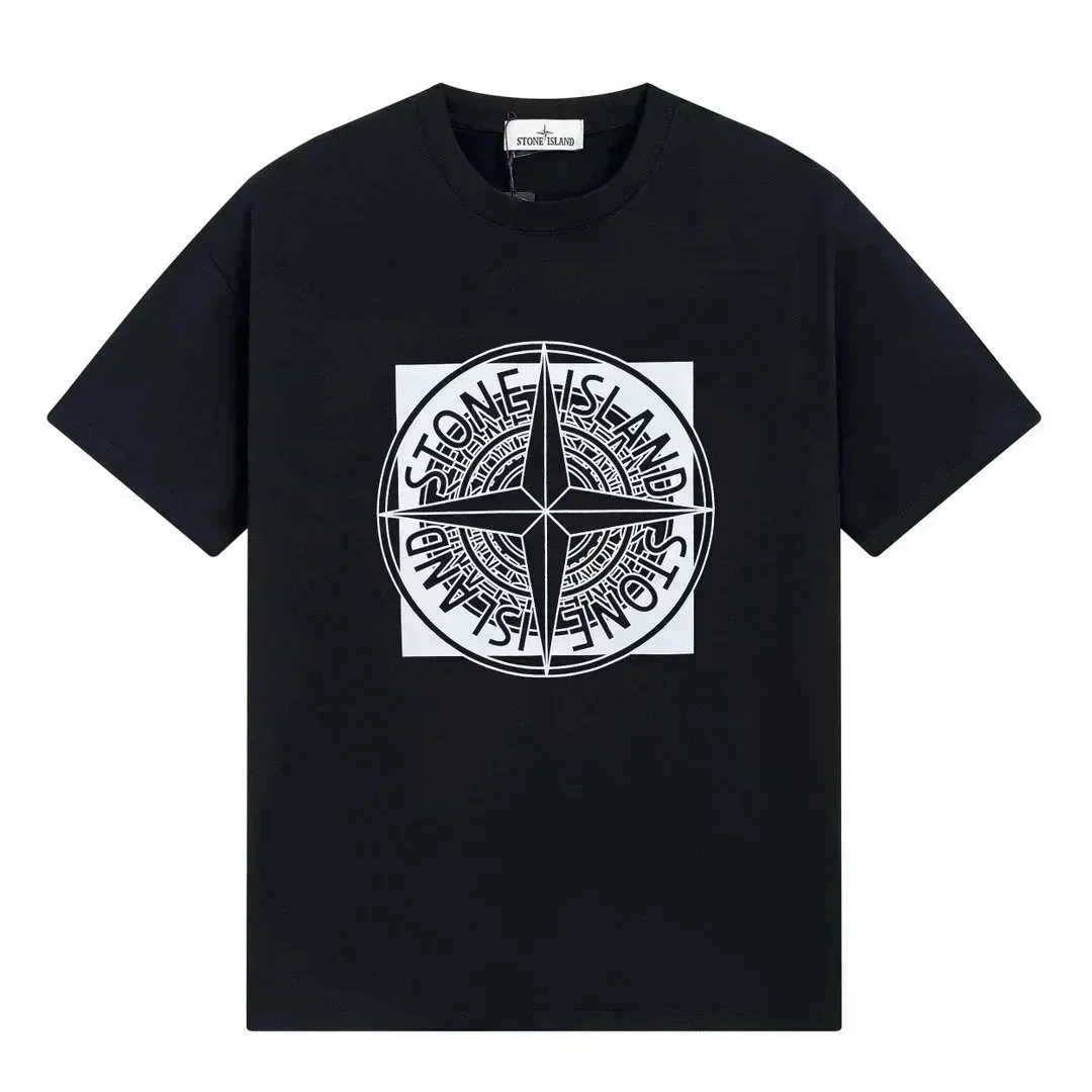 Stone Island Stone Island Black Compass Logo T-Shirt Black