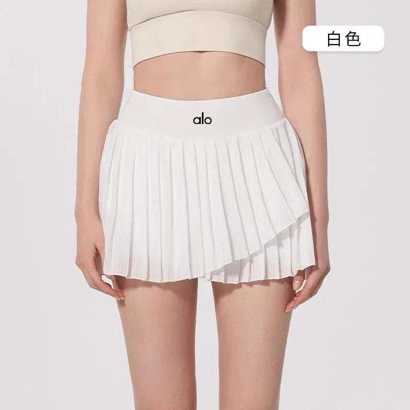 Alo Yoga Alo White Pleated Mini Skirt White - 1