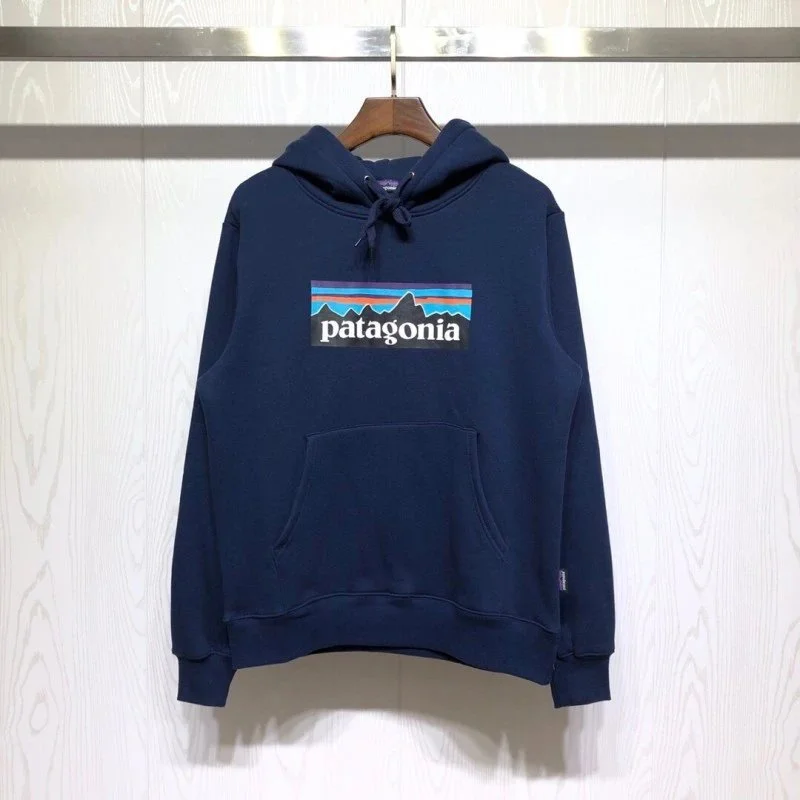 Patagonia Patagonia P-6 Logo Hoodie Navy Blue Navy - 1