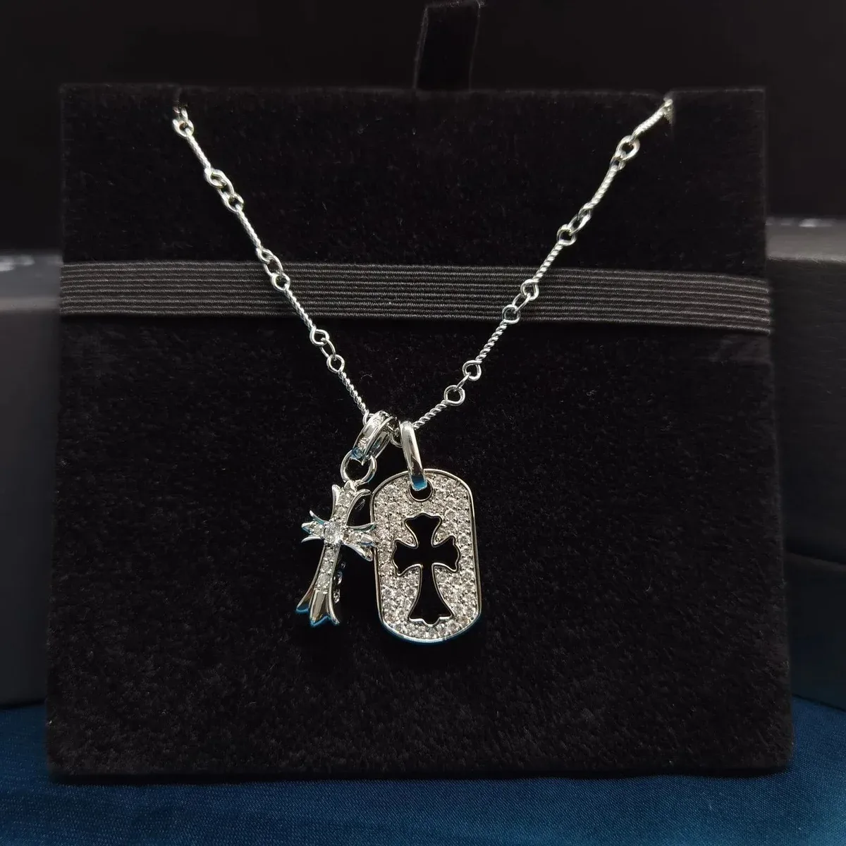 Chrome Hearts Chrome Hearts CH Cross B10 Silver Necklace Silver - 1