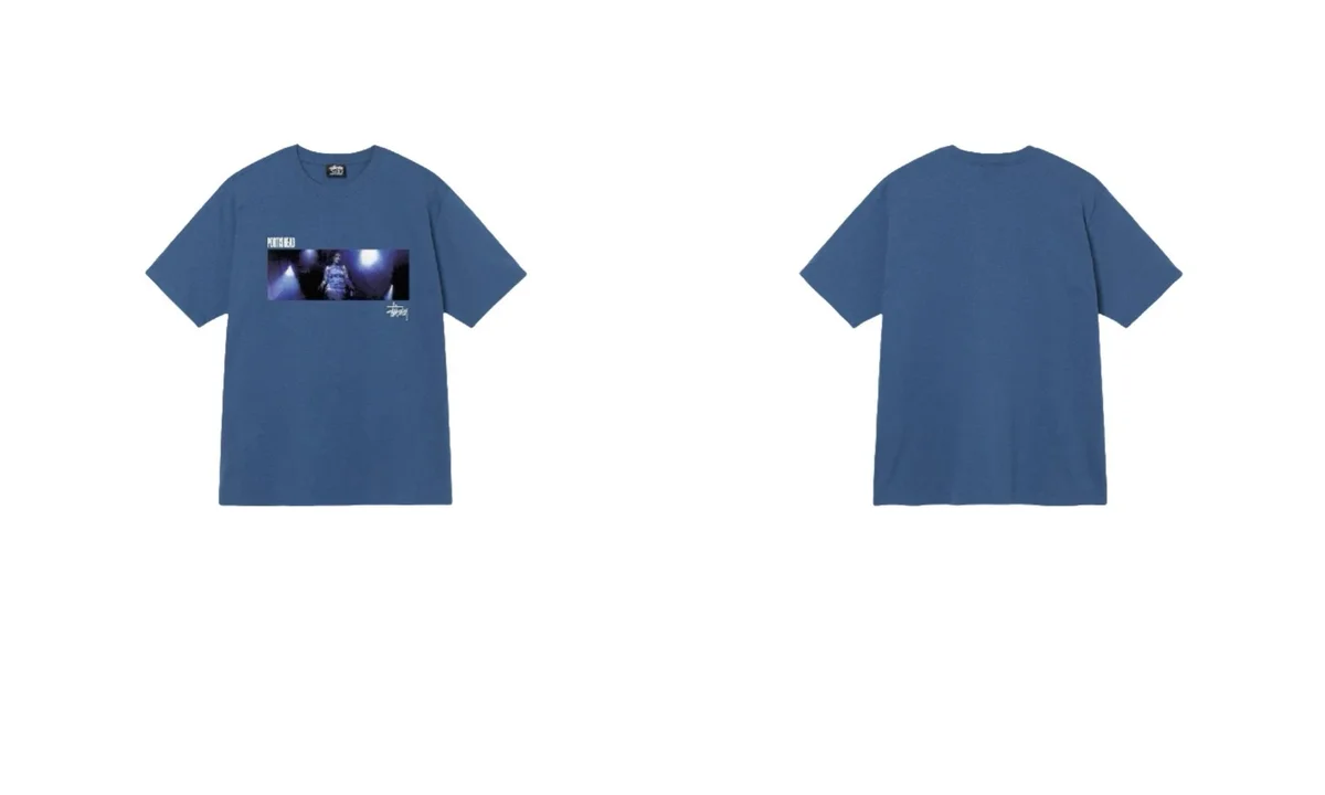 Stussy Stussy Stüssy Bear T-Shirt XB2033 Blue T-Shirts Blue - 1