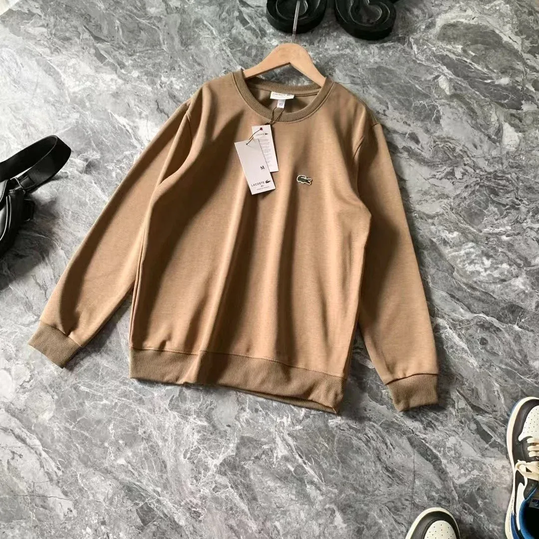 Lacoste Lacoste Classic Crocodile Sweatshirt Camel Brown